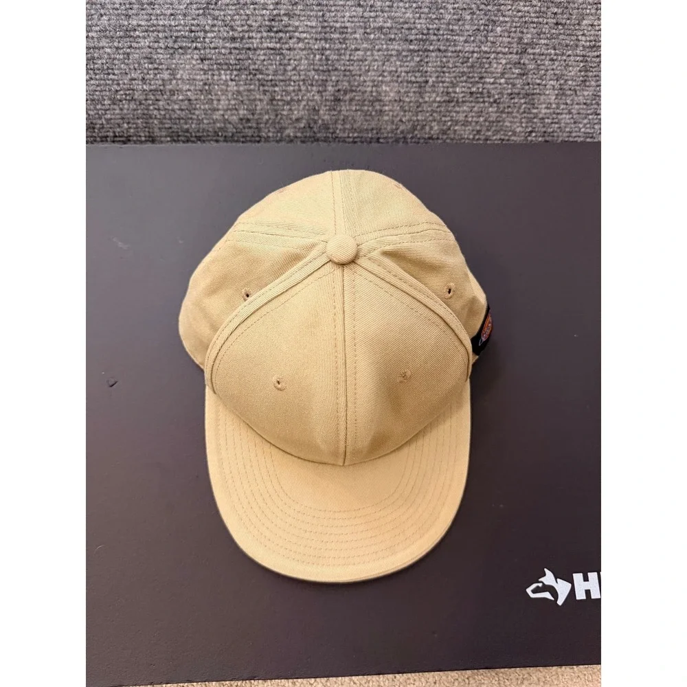 Dickies Vintage Mens Hat‎ Cap Flat Bill Strapback Adjustable Tan Khaki